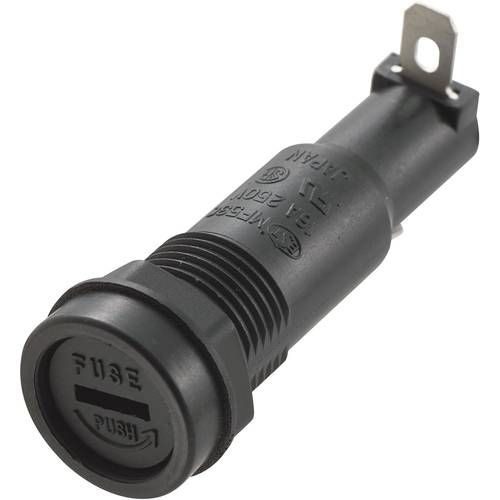 TRU COMPONENTS 701465 MF-530 Sicherungshalter Passend für (Sicherungen) Feinsicherung 6.35 x 31.8 mm, Feinsicherung 6.4 ...