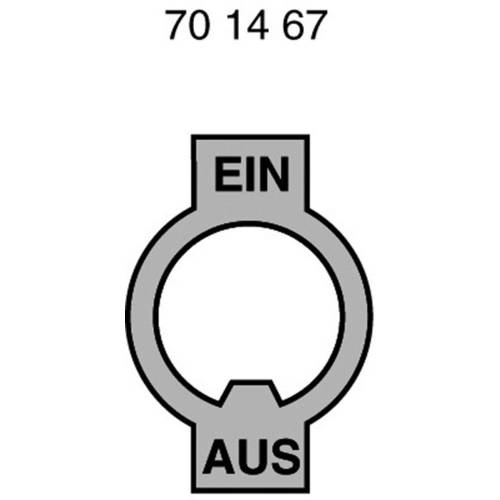 Marquardt 240.002.021 Bezeichnungsschild Aufdruck-Motiv EIN/AUS Metall 1 St.