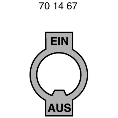 Marquardt 240.002.021 Bezeichnungsschild Aufdruck-Motiv EIN/AUS Metall  1 St. 