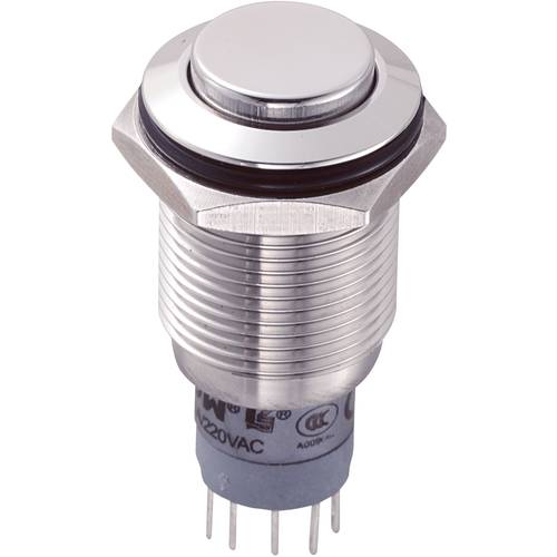 TRU COMPONENTS 701780 LAS2GQH-11/S/P Vandalismusgeschützter Drucktaster 250 V/AC 3 A 1 x Ein/(Ein) tastend 1 St.