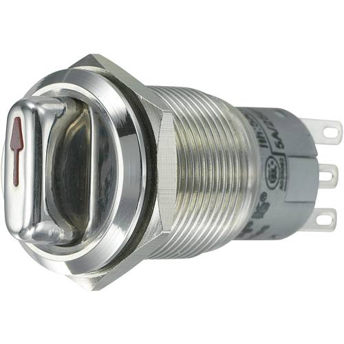 TRU COMPONENTS 701812 LAS1-AGQ-22X/31 Vandalismusgeschützter Drehschalter 250 V/AC 3 A Schaltpositionen 2 2 x 45 ° IP65 ...