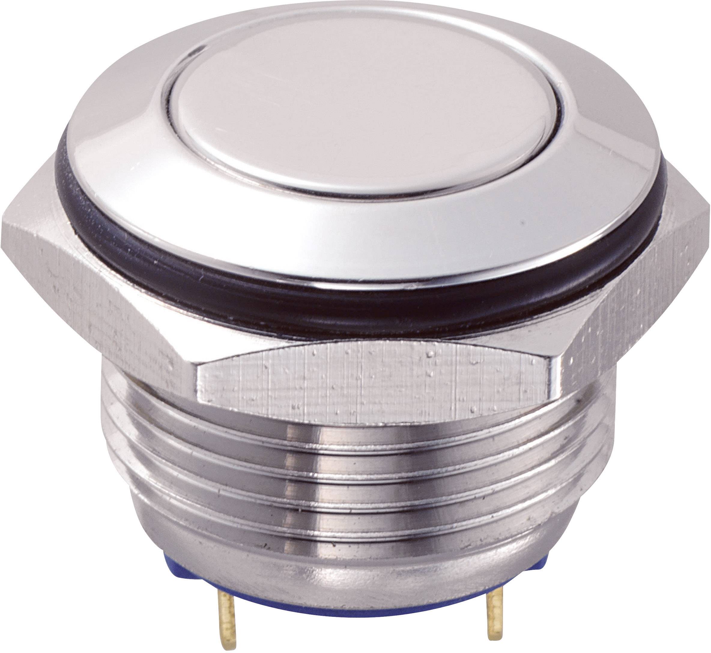 TRU COMPONENTS 701816 GQ16F-10/J/S Vandalismusgeschützter Drucktaster 48 V/DC 2 A 1 x Aus/(Ein) tastend 1 St.