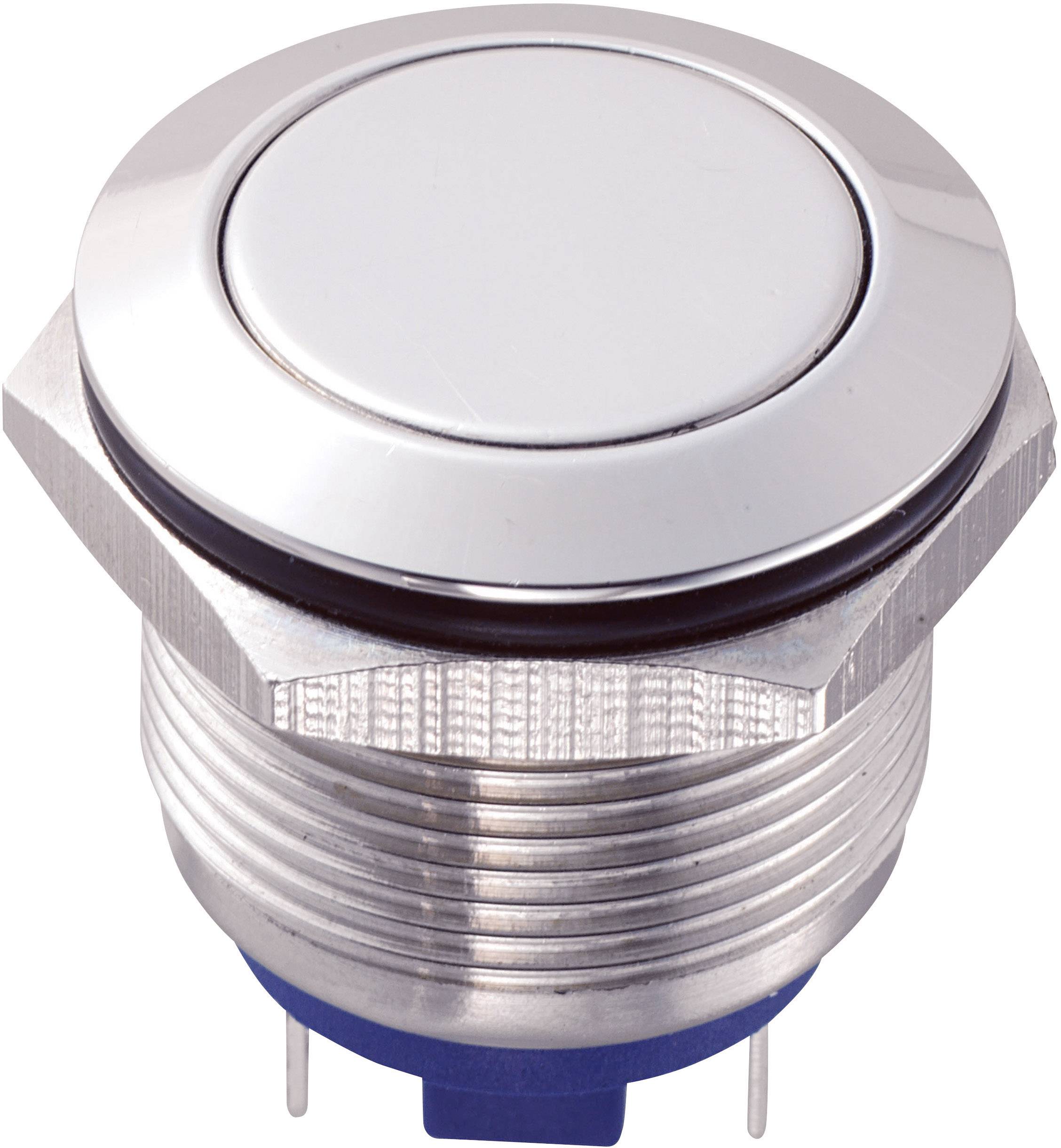 TRU COMPONENTS GQ19F-10/J/S Vandalismusgeschützter Drucktaster 48 V/DC 2 A 1 x Aus/(Ein) tastend 1 St.