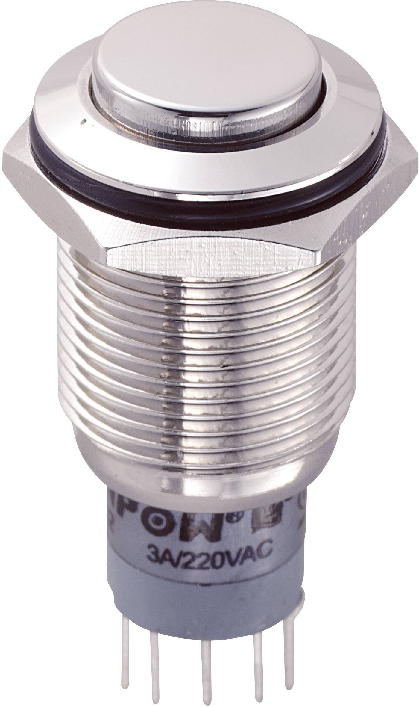 TRU COMPONENTS 701932 LAS2GQH-22/N/P Vandalismusgeschützter Drucktaster 250 V/AC 3 A 2 x Ein/(Ein) tastend 1 St.