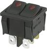 TRU COMPONENTS 1587959 Wippschalter TC-R13-33PB2-02 250 V/AC 10 A 2 x Aus/Ein rastend 1 St.