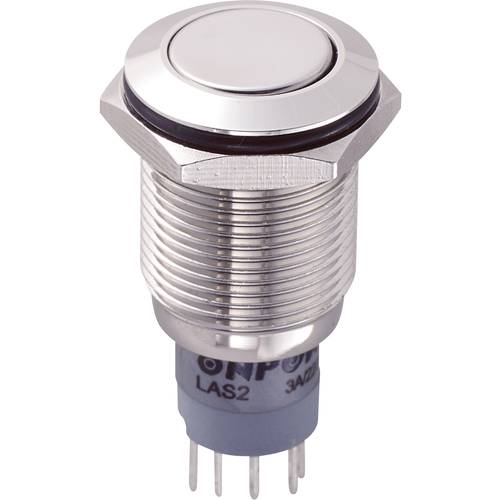 TRU COMPONENTS 701942 LAS2GQF-11/N/P Vandalismusgeschützter Drucktaster 250 V/AC 3 A 1 x Ein/(Ein) tastend 1 St.