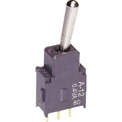 NKK Switches A12AP A12AP Kippschalter 28 V DC/AC 0.1 A 1 x Ein/Ein  rastend 1 St. 