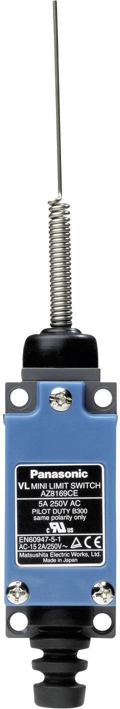 Limit switch 115 Vdc, 250 V AC 5 A Springloaded rod momentary from