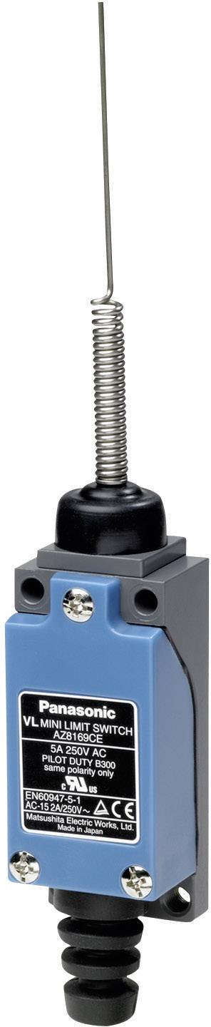Limit switch 115 Vdc, 250 V AC 5 A Springloaded rod momentary from