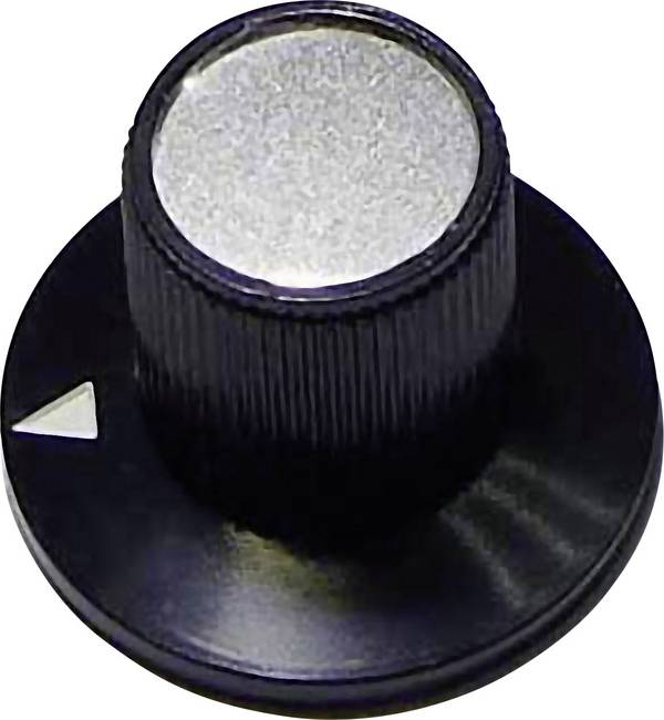 TRU COMPONENTS 23/12 Drehknopf Schwarz (Ø x H) 23 mm x 17 mm 1 St.