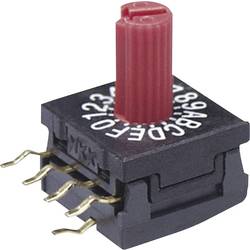 Image of NKK Switches FR01KR10P-S Drehschalter 50 V/DC 0.1 A Schaltpositionen 10 1 St.