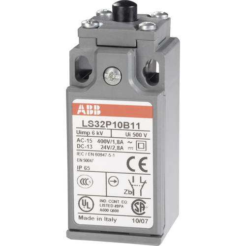 ABB 1SBV010310R1211 LS32P10B11 Endschalter 400 V/AC 1.8 A Stößel tastend IP65 1 St.