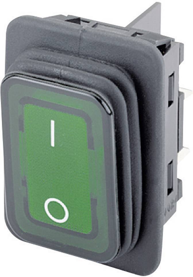 Auf diesem Bild sieht man einen Tastenden Wippschalter, mit dem man z.B. einen Rollladen bedienen kann.