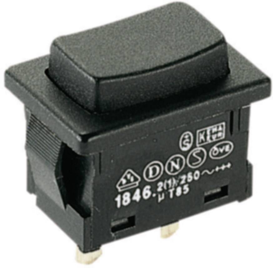 Ein Marquardt 1846.3201 Drucktaster 250 V//AC 2 A 1 x Aus// IP40 tastend 1 St.