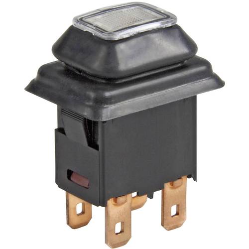Marquardt 1683.8101 1683.8101 Druckschalter 250 V/AC 16 A 1 x Ein/Aus rastend (L x B) 21 mm x 15 mm IP65 1 St.