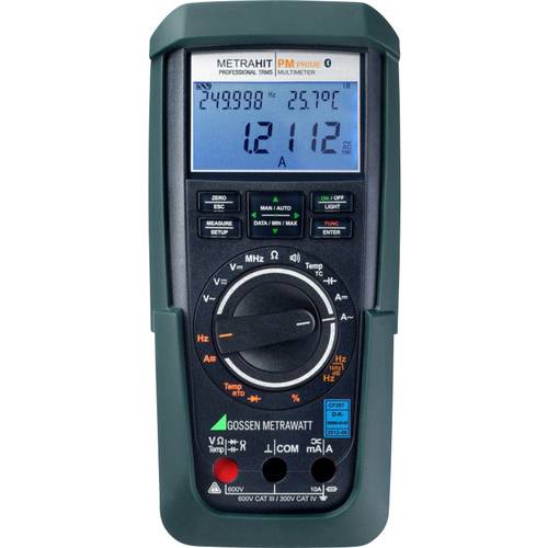 Gossen Metrawatt METRAHIT PM PRIME BT Hand-Multimeter kalibriert (DAkkS-akkreditiertes Labor) digital Datenlogger CAT II...