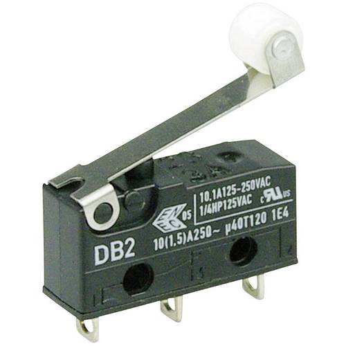 Thumbnail - ZF DB2C-A1RC Mikroschalter DB2C-A1RC 250 V/AC 10 A 1 x Ein/(Ein) IP67 tastend 1 St.