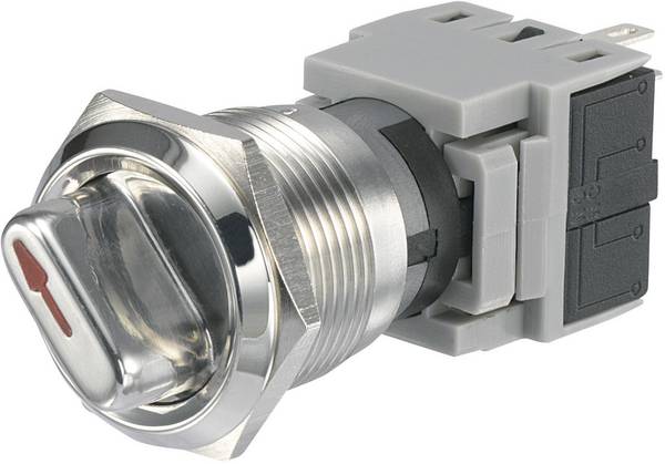 TRU COMPONENTS 704315 LAS1-BGQ-11X/21 Vandalismusgeschützter Drehschalter 250 V/AC 5 A Schaltpositionen 2 1 x 90 ° IP40 1 St.