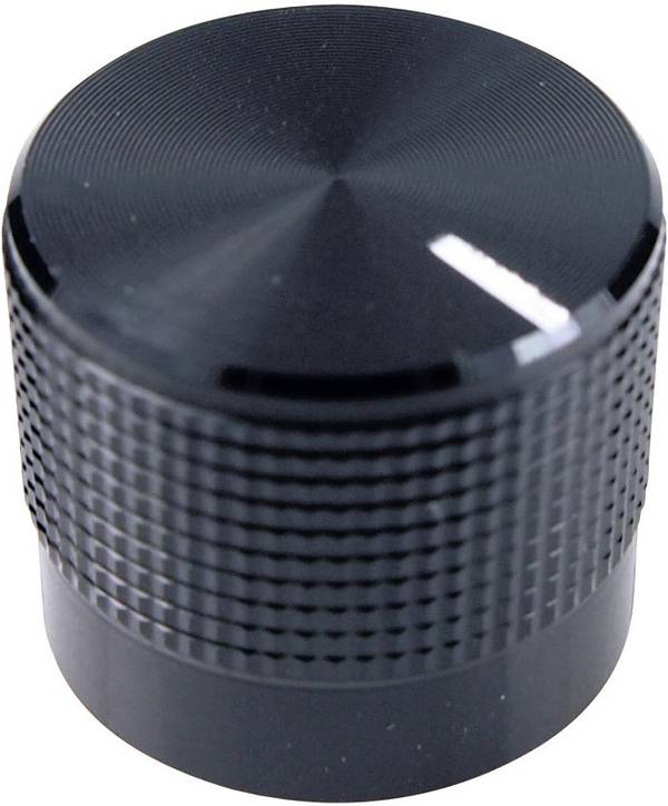Cliff FC7225B FC7225B Drehknopf mit Zeiger Schwarz (Ø x H) 20 mm x 17 mm 1 St.