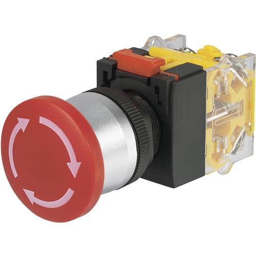 TRU COMPONENTS LAS0-A3Y-11TS Not-Aus-Schalter 250 V/AC 5 A 1 Öffner, 1 Schließer IP40 1 St.