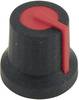 Cliff CL170823BR CL170823BR Drehknopf Schwarz, Rot (Ø x H) 16.8 mm x 14.5 mm 1 St.