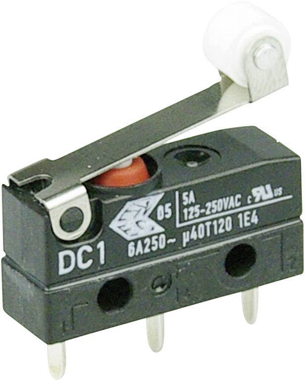 ZF Mikroschalter 250 V/AC 6 A 1 x Ein/(Ein) Cherry Switches DC1C-H1RB IP67 tastend 1 St.