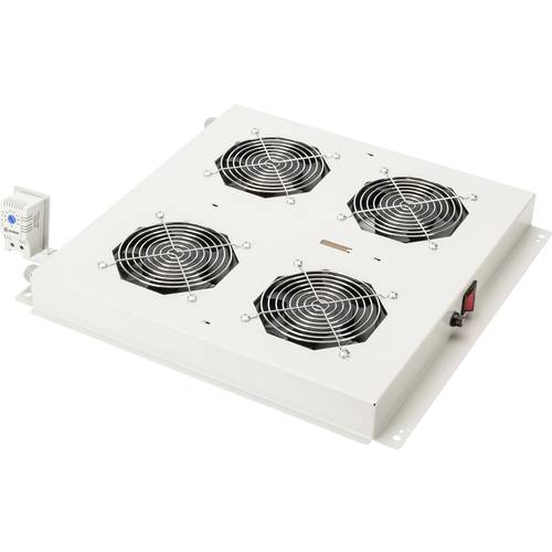 Digitus DN-19 FAN-4-N 19 Zoll 4 x Netzwerkschrank-Lüfter Lichtgrau (RAL 7035)