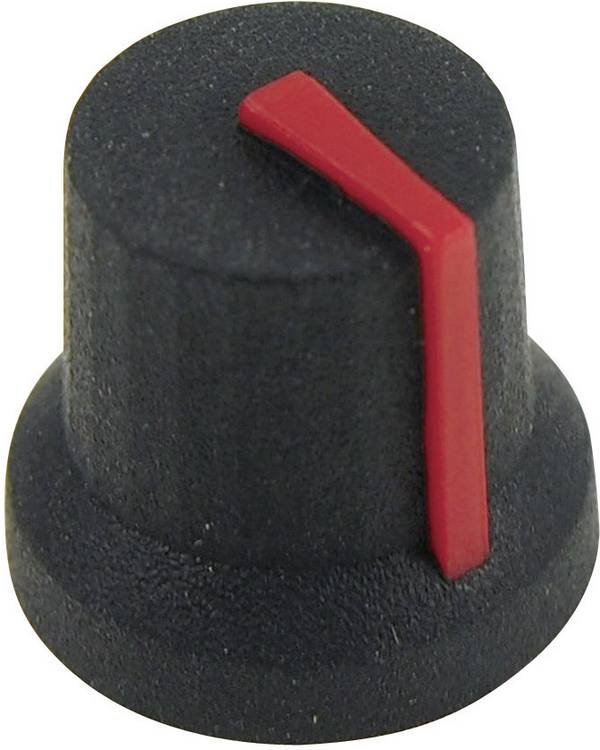 Cliff CL170842CR CL170842CR Drehknopf Schwarz, Rot (Ø x H) 16.8 mm x 14.5 mm 1 St.