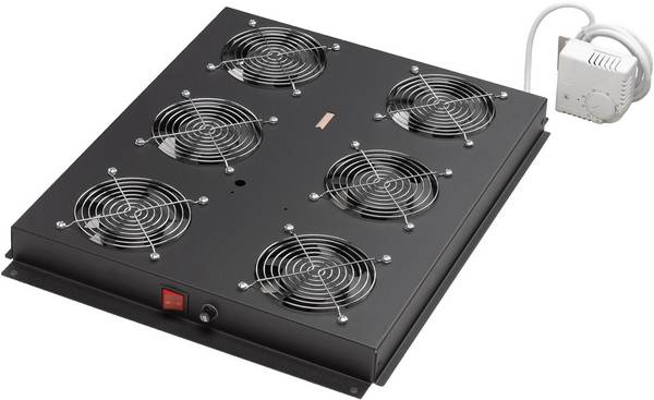 Digitus DN-19 FAN-4-SRV-B 19 Zoll 4 x Netzwerkschrank-Lüfter  1 HE    Schwarz