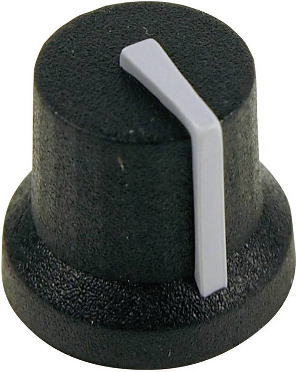 Cliff CL170844CR CL170844CR Drehknopf Schwarz, Grau (Ø x H) 16.8 mm x 14.5 mm 1 St.