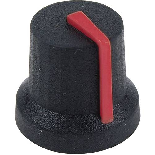 Cliff CL170854BR CL170854BR Drehknopf Schwarz, Orange (Ø x H) 16.8 mm x 14.5 mm 1 St.