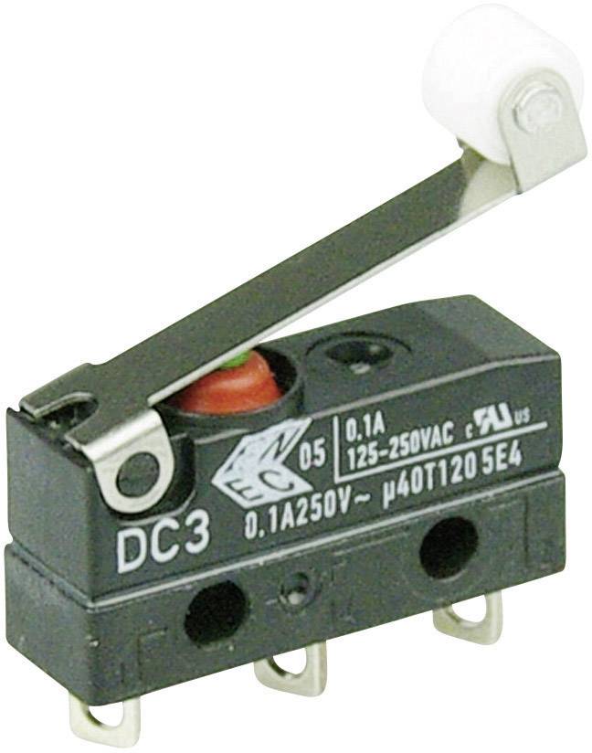 ZF Mikroschalter 250 V/AC 0.1 A 1 x Ein/(Ein) Cherry Switches DC3C-A1RC IP67 tastend 1 St.
