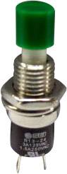 TRU COMPONENTS TC-R13-24B1-05 GN Drucktaster 250 V/AC 1.5 A 1 x Ein/(Aus) tastend Grün 1 St.