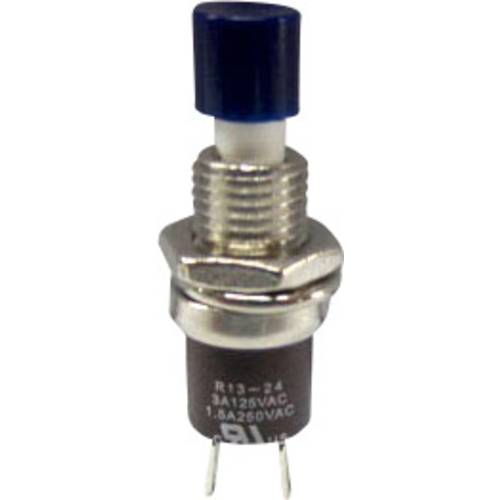 TRU COMPONENTS TC-R13-24B1-05 BL Drucktaster 250 V/AC 1.5 A 1 x Ein/(Aus) tastend Blau 1 St.