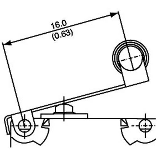 Saia V4NST7YRUL Mikroschalter V4NST7YRUL 250 V/AC 5 A 1 x Ein/(Ein) IP67 tastend 1 St.