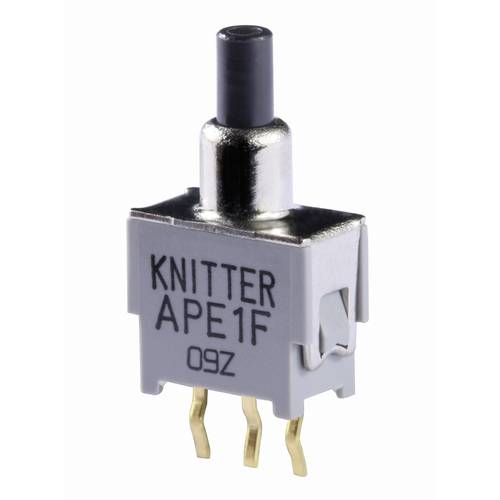 Knitter-Switch APE 1F APE 1F Drucktaster 48 V DC/AC 0.05 A 1 x Ein/(Ein) tastend (L x B) 9.5 mm x 5 mm 1 St.