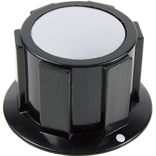 Cliff FC1616 FC1616 Drehknopf Schwarz, Silber (Ø x H) 25.4 mm x 15.1 mm 1 St.