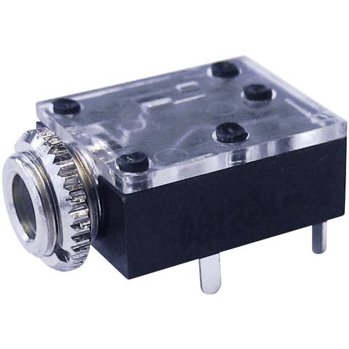 Cliff FT6320 Klinken-Steckverbinder 3.5 mm Buchse, Einbau horizontal Polzahl: 3 Stereo Schwarz 1 St.