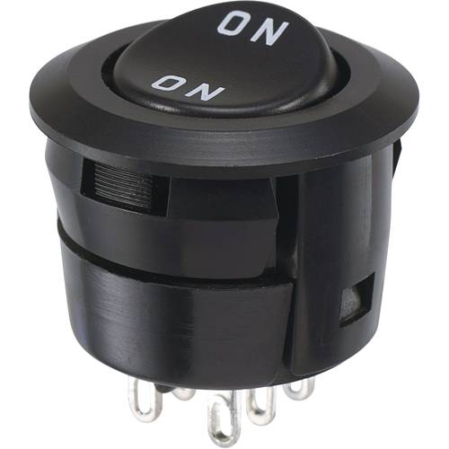 Miyama DS-059F-ON Wippschalter 250 V/AC 3 A 2 x Ein/Ein rastend 1 St.