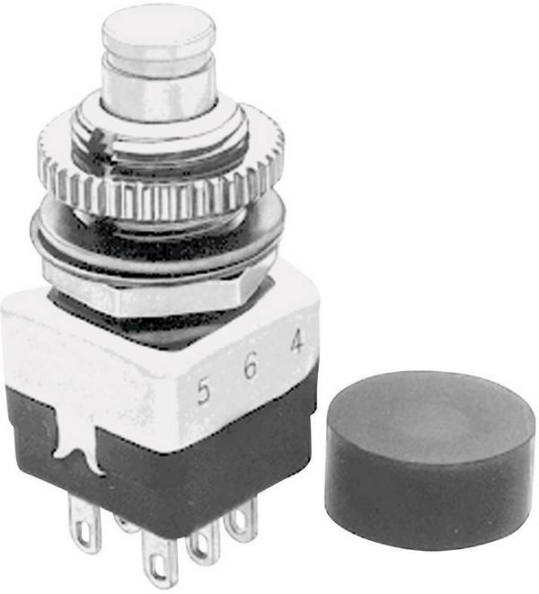 APEM 104450003 104450003 Drucktaster 220 V/AC 2 A 2 x Ein/(Aus) tastend 1 St.