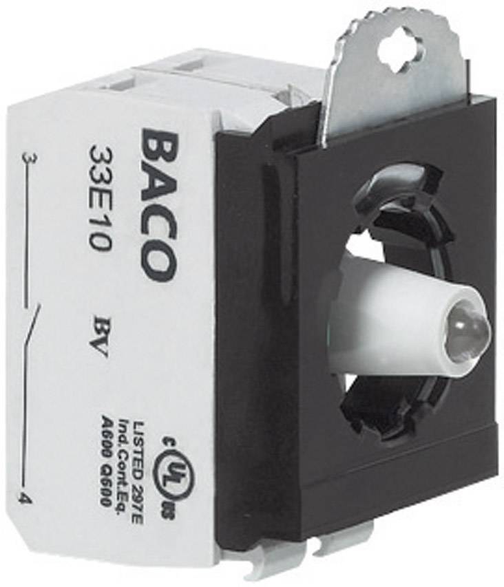 BACO Kontaktelement, LED-Element mit Befestigungsadapter 1 Schließer Grün tastend 24 V BACO 333ERAGL