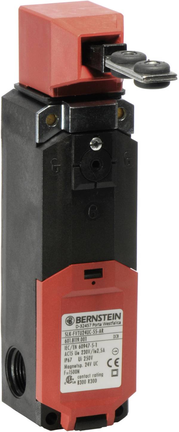 BERNSTEIN 6018119047 SLK-M-UC-55-R0-A0-L0-0 Sicherheitsschalter 24 V DC/AC 5 A getrennter Betätiger tastend IP67 1 St.