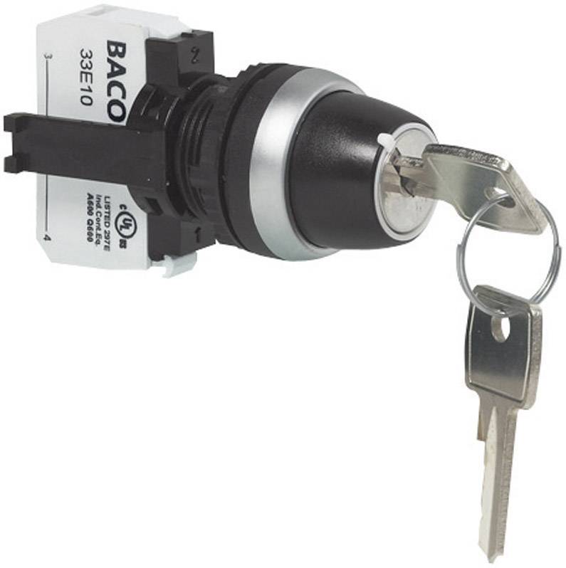 BACO Schlüsselschalter Frontring Kunststoff, verchromt 1 x 45 ° BACO L21LA00G 1 St.