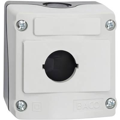 BACO BALBX0100 Leergehäuse 1 Einbaustelle (L x B x H) 74 x 74 x 47.9 mm  Grau, Schwarz 1 St. 