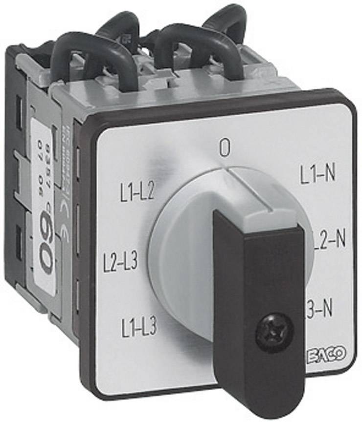 BACO NY37GQ1 Voltmeter omschakelaar 16 A 360 ° Grijs, Zwart 1 stuk(s) afbeelding