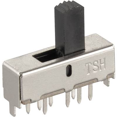 TRU COMPONENTS 6259488  Schiebeschalter 250 V/AC 1.5 A 2 x Ein/Ein/Ein  1 St. 