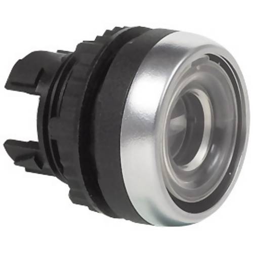 BACO BAL21AA00 L21AA00 Drucktaster Frontring Kunststoff, verchromt, Betätiger flach Farblos 1 St.