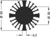 Fischer Elektronik 10021932 SK 602 25 SA LED-Kühlkörper 2.3 K/W (Ø x H) 50 mm x 25 mm