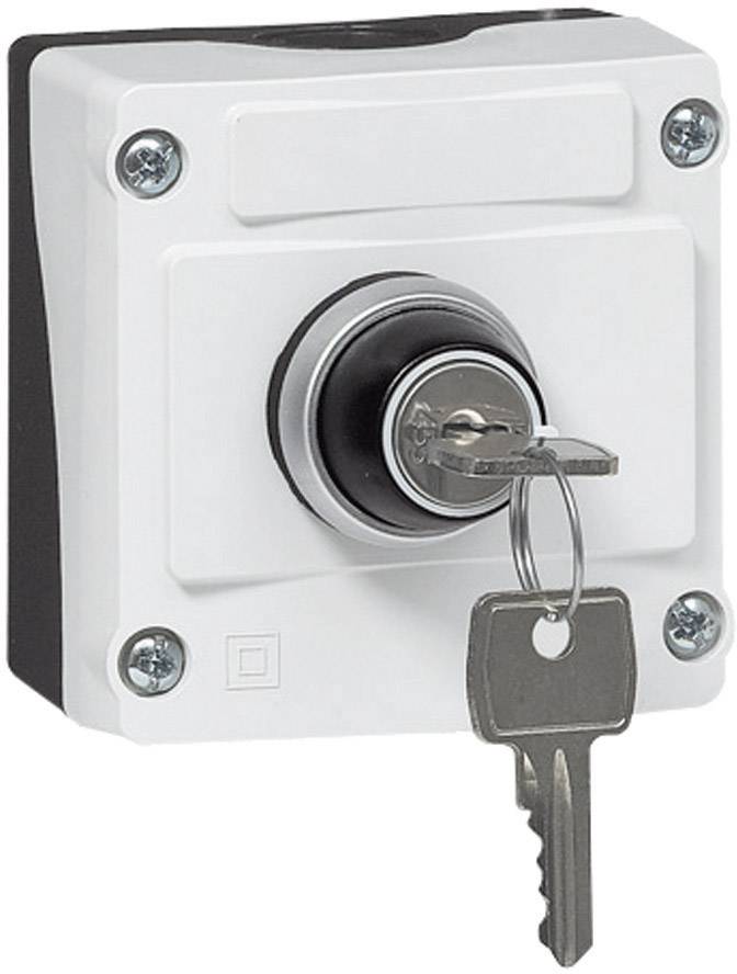 BACO LBX12610 Schlüsselschalter im Gehäuse Schwarz, Grau Schlüsselentriegelung 1 St.