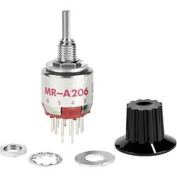 Image of NKK Switches MRA206-A Drehschalter 125 V/AC 0.25 A Schaltpositionen 6 1 x 30 ° 1 St.